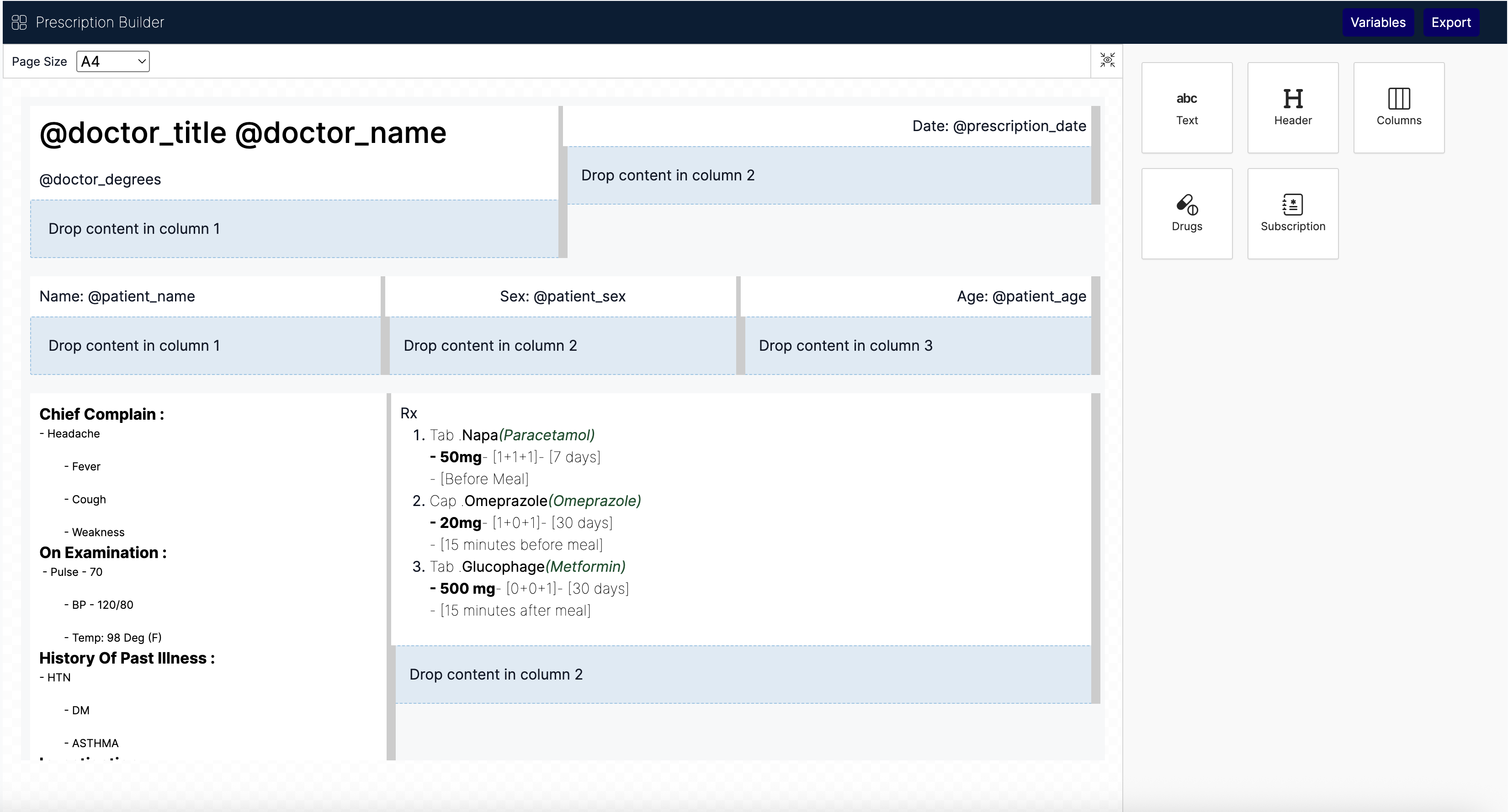 Prescription Styler Demo